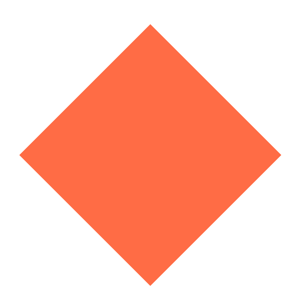 Orange rhombus